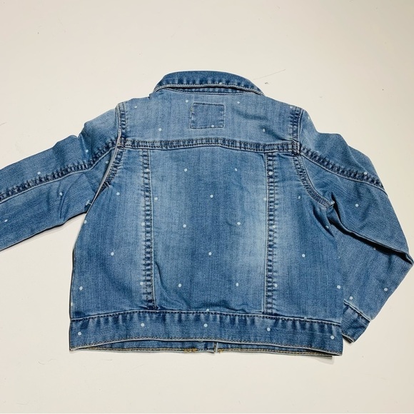 NEW OshKosh B'gosh Toddler Girls' Dot Print Denim Jacket - Picture 7 of 8